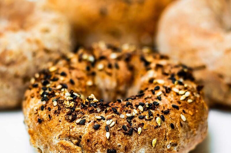 Air Fryer Whole Wheat Greek Yogurt Bagels