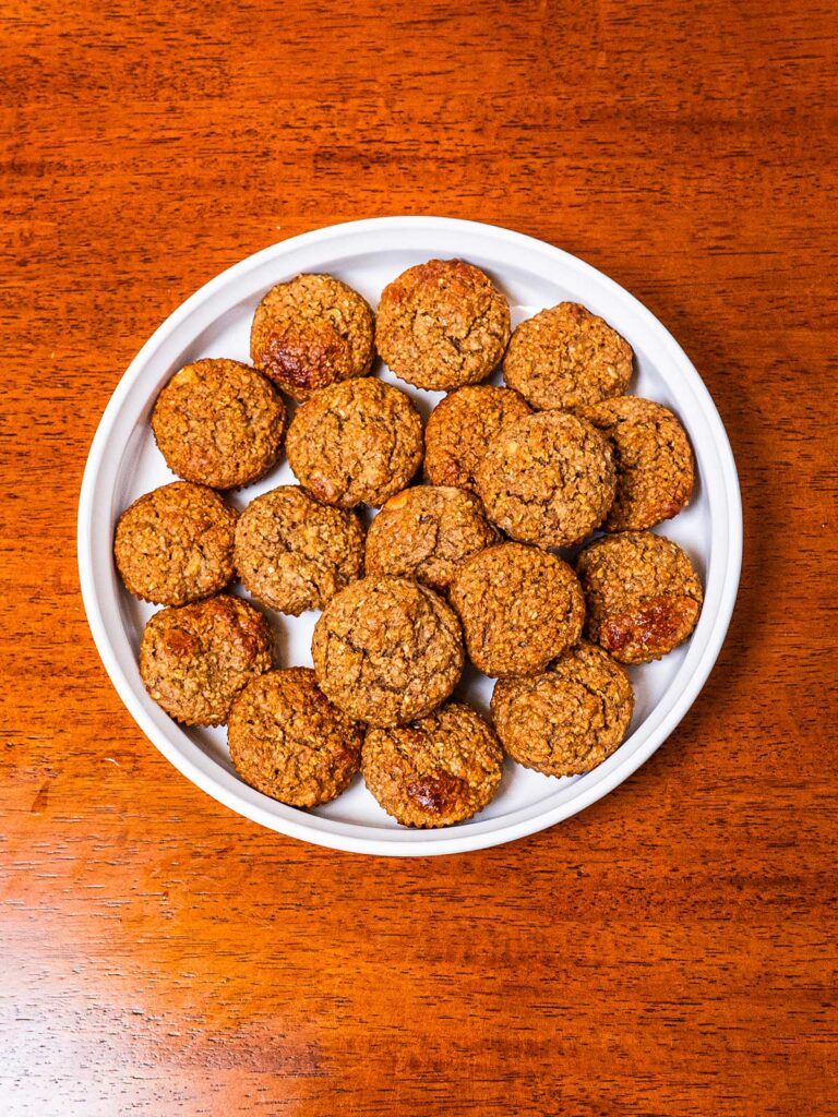 Banana Walnut Oat Protein Muffins