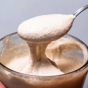 Cottage cheese banana pudding recipe card – high-protein healthy dessert from Flexible Feasts
