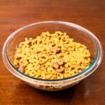Cottage cheese mac and cheese finished in baking dish &ndash; easy high-protein comfort food recipe