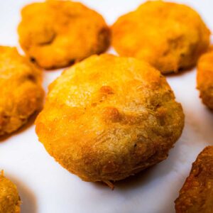 Keto canned chicken nuggets recipe card &ndash; high-protein baked chicken snack