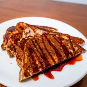 Protein French toast recipe card &ndash; high-protein breakfast recipe from Flexible Feasts