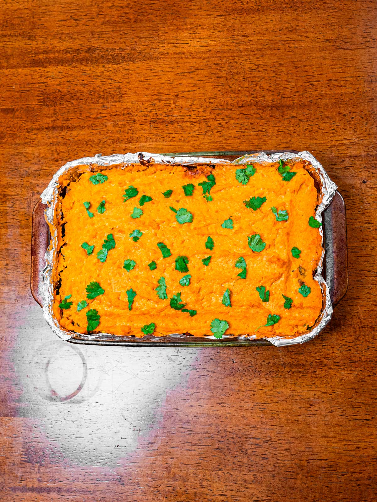 Sweet potato BBQ shepherd's pie &ndash; high-protein comfort food dinner recipe