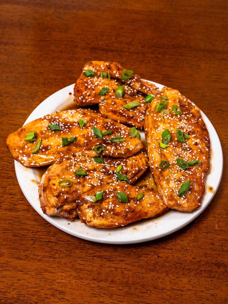 Chicken teriyaki bowl &ndash; lower calorie high protein dinner with rice and vegetables