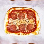 Cottage cheese flatbread pizza hero &ndash; high-protein crust with melted cheese and toppings