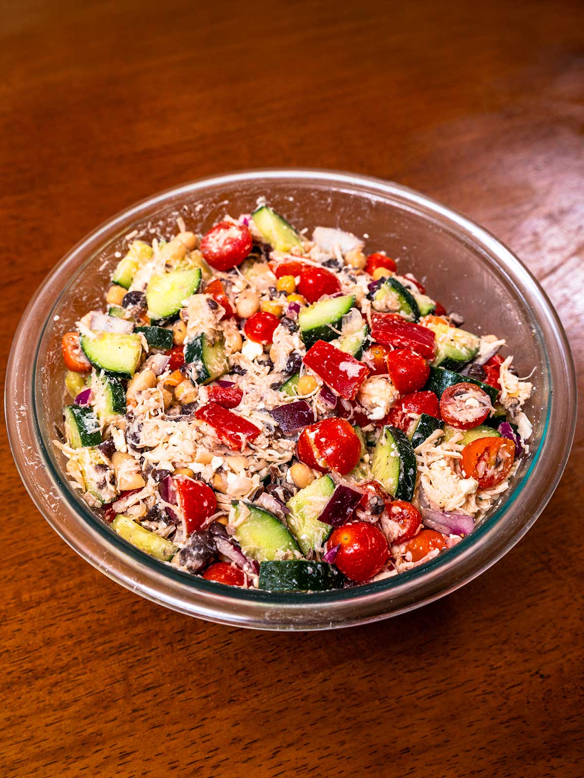 Dense bean salad hero &ndash; high-protein bean salad with mixed beans and vegetables