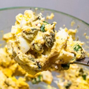 Cottage cheese egg salad card – high-protein healthy breakfast recipe with cottage cheese