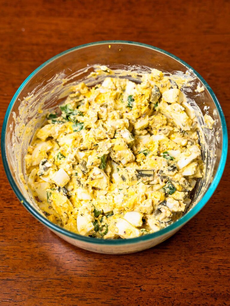 Cottage cheese egg salad hero – high-protein breakfast with cottage cheese and eggs on toast