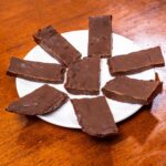 No bake chocolate protein bars hero &ndash; high-protein snack with rich chocolate coating