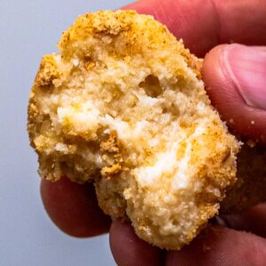 No bake protein cheesecake balls recipe card &ndash; high-protein dessert