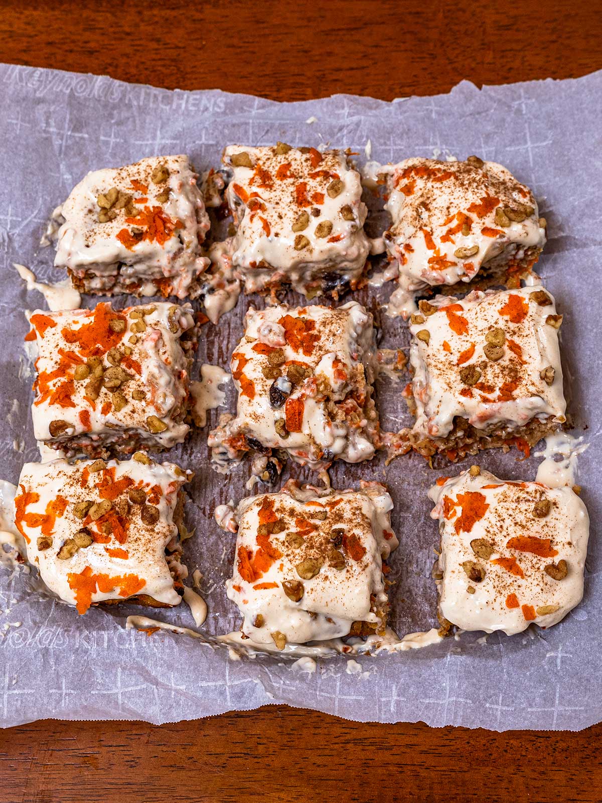Protein carrot cake hero &ndash; high-protein healthy dessert recipe with cream cheese frosting