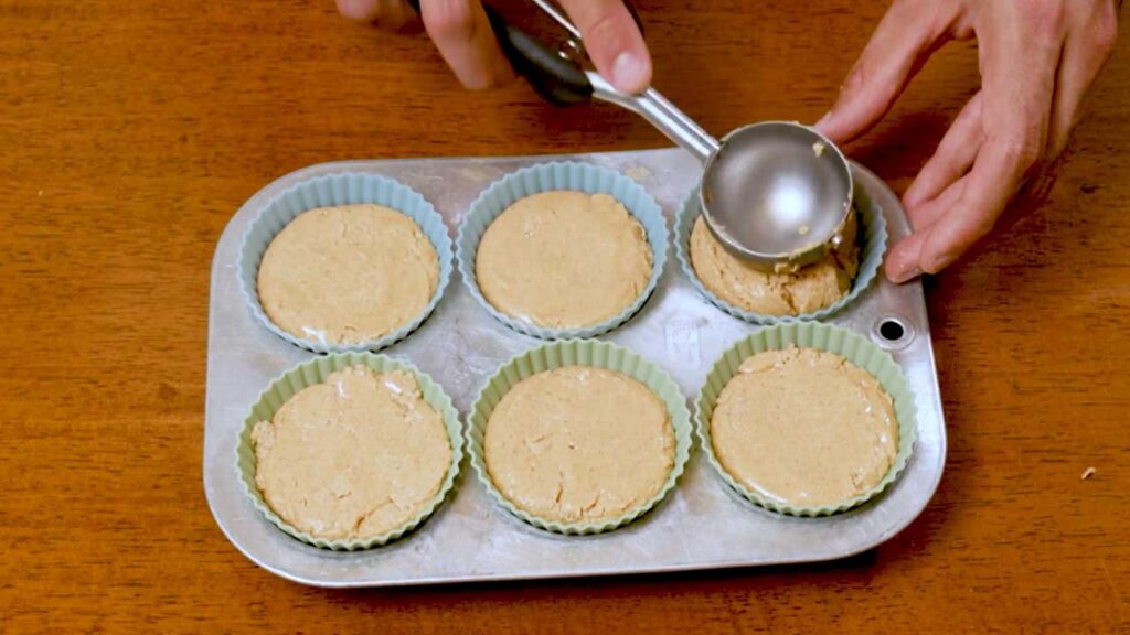 Making protein peanut butter cups -- step by step preparation
