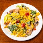 Southwest chicken salad meal prep hero, high-protein lunch with grilled chicken and black beans