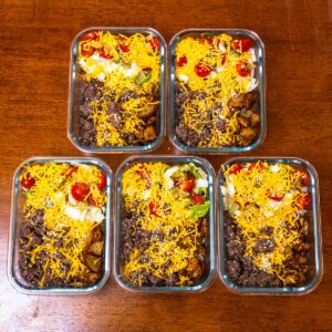 Big Mac protein bowls recipe card, high-protein lunch nutrition facts