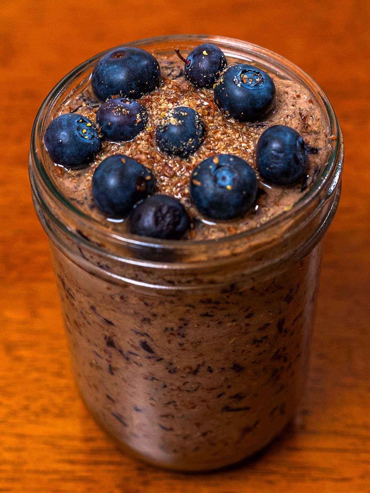 Blueberry vanilla protein smoothie recipe – high-protein easy smoothie with blueberries