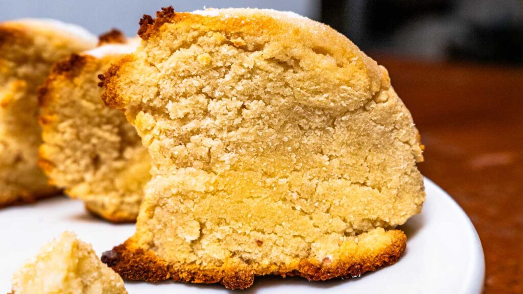 How to make Greek yogurt scones &ndash; step showing dough being mixed and combined